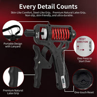 🥳2026 HOT SALE🥳💞50K+ SOLD! 💪✊ 49% OFF! Adjustable Hand Grip Strengthener with Counter – rotary resistance, textured grip. Train fingers & forearms anywhere! 🏋️✅