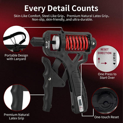 🥳2026 HOT SALE🥳💞50K+ SOLD! 💪✊ 49% OFF! Adjustable Hand Grip Strengthener with Counter – rotary resistance, textured grip. Train fingers & forearms anywhere! 🏋️✅
