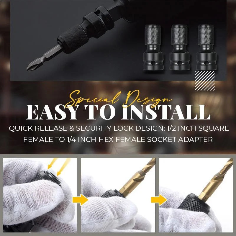 💥Last Day Big Sale 49% OFF💥 1/4" Hex Shank Socket Converter（BUY 3 GET 5 FREE）