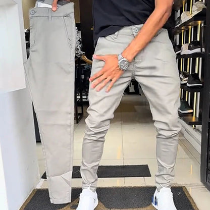💥✨Limited-time 49% Off ✨Men's high quality stretch casual solid color trousers