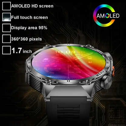 🔥40% Off!⌚1.52" HD smartwatch for men – Phone calls and music control – Multiple sports modes – IP68 waterproof – Long battery life