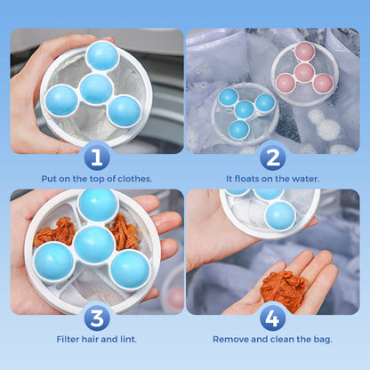 🎉Hot Sale 49% OFF🎉Floating Lint Mesh Bag For Laundry Floating Hair Filtering Mesh Removal