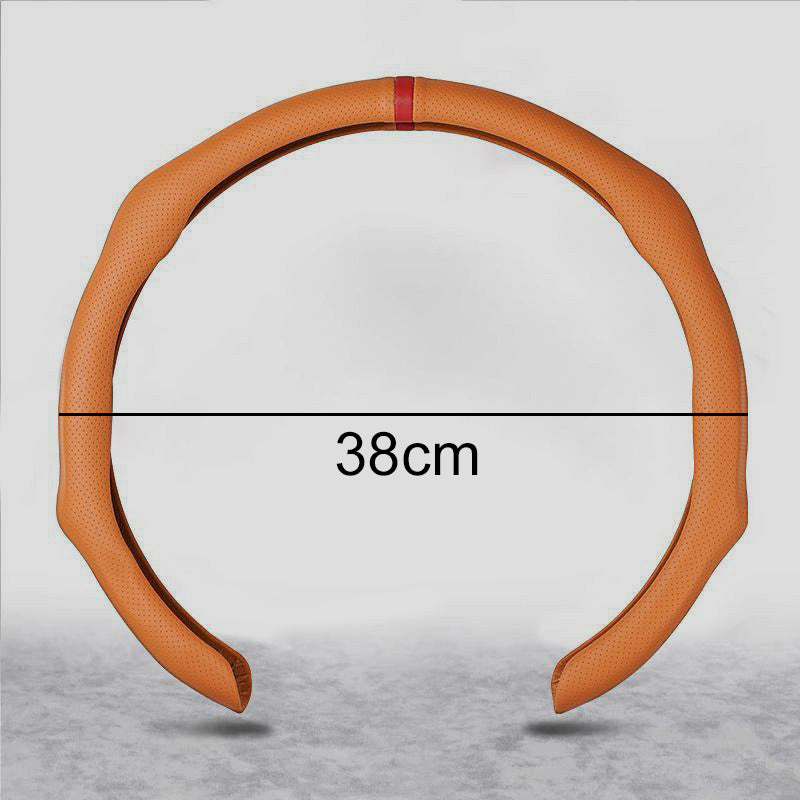 🏆 50K+ SOLD! – Almost Gone💥-✨ Nappa Leather car steering wheel cover