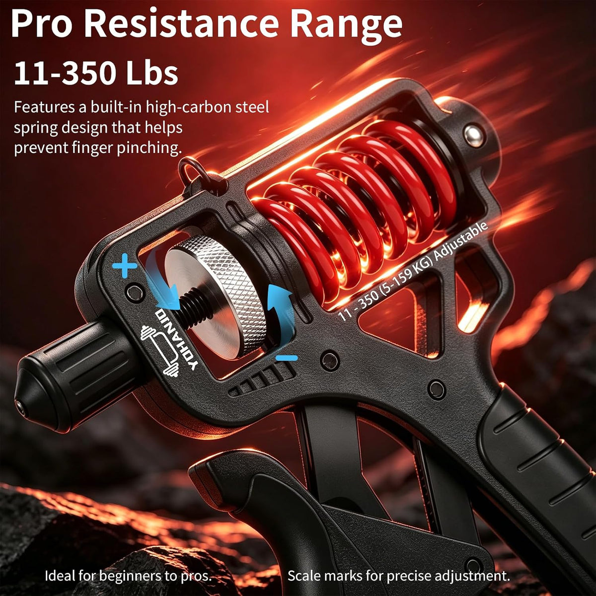 🥳2026 HOT SALE🥳💞50K+ SOLD! 💪✊ 49% OFF! Adjustable Hand Grip Strengthener with Counter – rotary resistance, textured grip. Train fingers & forearms anywhere! 🏋️✅