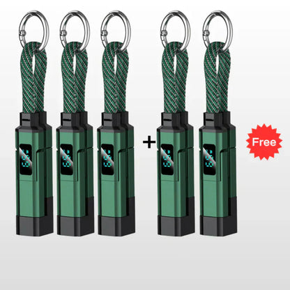 🔥4-in-1 Digital Display Keychain Charging Cable
