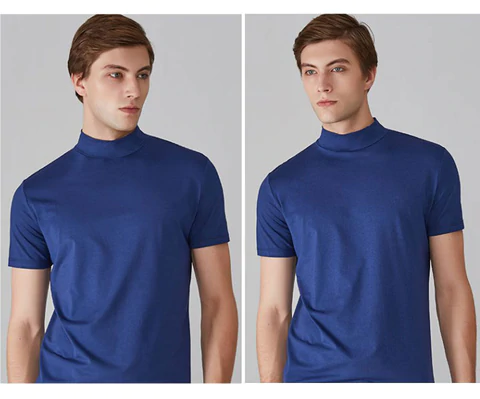 🔈🔈2026 Hot Sale - 49% OFF🎁High Neck Slim Fit T-shirt for Men