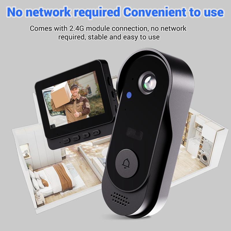 💐49% OFF ! Doorbell Camera with Screen – 4.3-Inch Display, Easy Setup 📱🔔