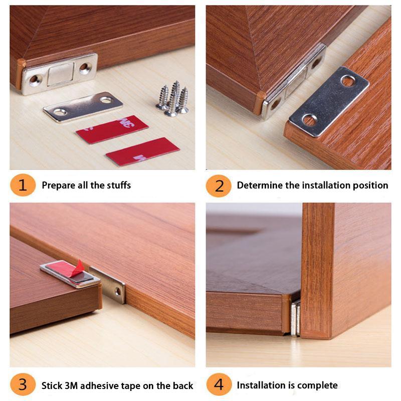 🚪🧲 LIMITED-TIME 49% OFF! 6-Piece Ultra-Thin Magnetic Door Catch Set – No-Drill Installation, Strong Hold & Stainless Steel Design 🏠