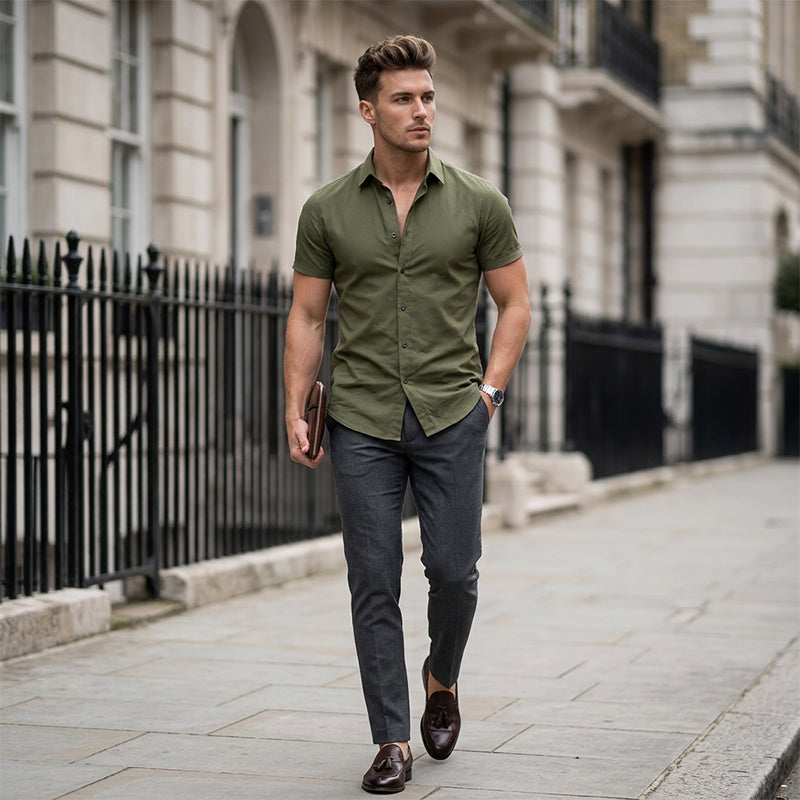 🏖️Summer cool-down deal: just £15.99! 😎  Men's Non-Iron Shirts – Wrinkle-Free, Comfortable All Day & Perfect for Business or Casual👔✨