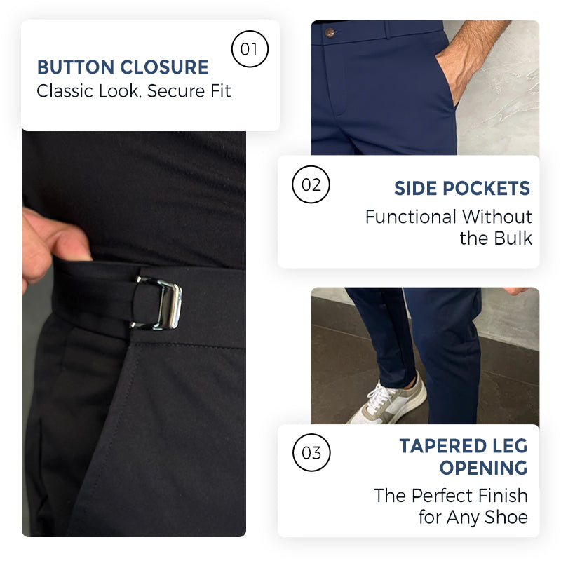 ⏳Limited Time: Men's Stretch Slim Fit Pants – All-Day Flex, Sharp Look