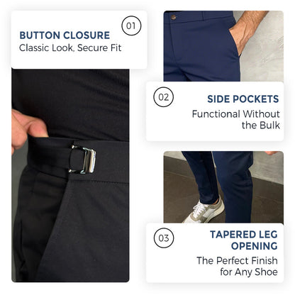 ⏳Limited Time: Men's Stretch Slim Fit Pants – All-Day Flex, Sharp Look