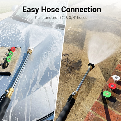 💧 49% OFF NOW! 🚗 Multifunction High-Pressure Car Wash Wand – Adjustable Nozzle, Leak-Proof Design & Perfect for Car, Garden & Outdoor Cleaning 🌿
