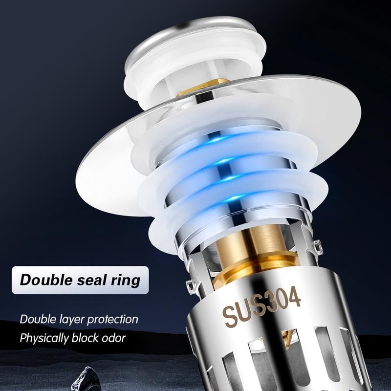 ✨️HOT SALE 49% OFF - 🔥Universal Stainless Steel Pop-Up Sink Drain Strainer