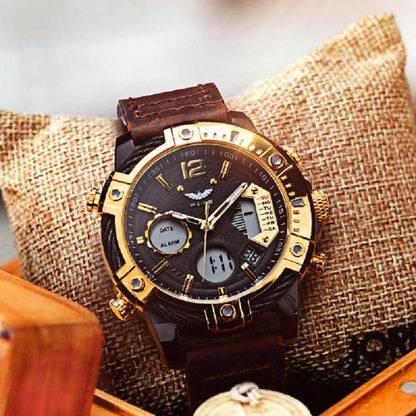 ⌚ LIMITED‑TIME 49% OFF! ⚡Multifunctional Dual Display 3ATM Waterproof Men's Quartz Sports Watch – Rugged, Stylish, Practical ✨