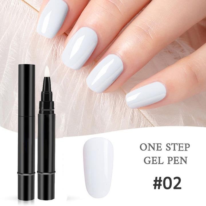 💅👣 Limited Time Buy 1 Get 1 Free! ✨One Step Nail Gel Pen🎨Free handheld mini UV nail lamp💡