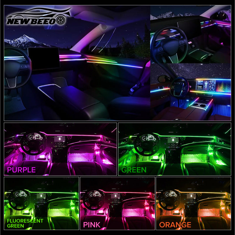 🚗💡 50% OFF! Car Interior LED Atmosphere Lights – ultra-thin & easy to fit, adds a custom glow for stunning evening drives! ✨✅