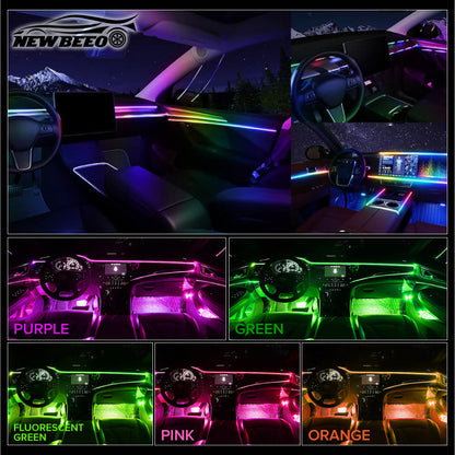 🚗💡 50% OFF! Car Interior LED Atmosphere Lights – ultra-thin & easy to fit, adds a custom glow for stunning evening drives! ✨✅
