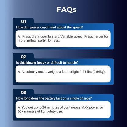 🔥2025 NEW SALES - 50% OFF🔥Wireless Portable Turbocharged High Power Rechargeable Blower