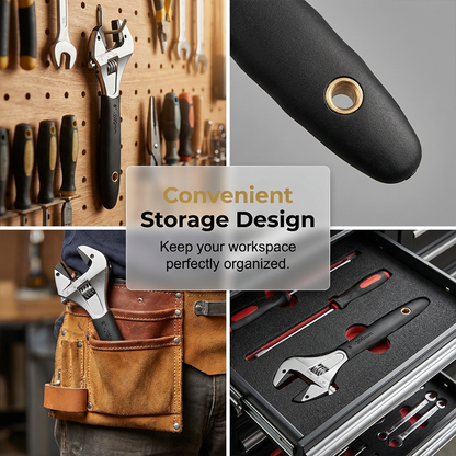 🥳2026 HOT SALE🥳💞50K+ SOLD!💥🔧⚡ 49% OFF! Wide Jaw Ratchet Adjustable Wrench – Self-tightening, high-hardness alloy teeth. Precision scale, ergonomic TPR grip. Sizes 8"/10"/12". A must-have for DIY. 🛠️✨