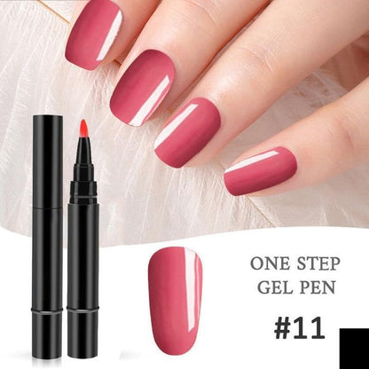 💅👣 Limited Time Buy 1 Get 1 Free! ✨One Step Nail Gel Pen🎨Free handheld mini UV nail lamp💡