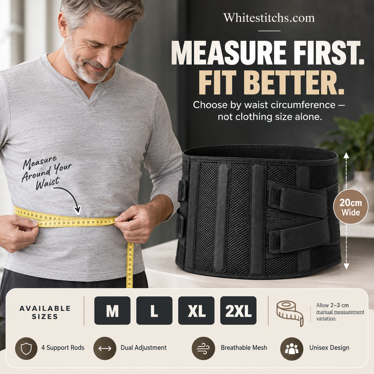 📢📢49% OFF !! ⏰Breathable Posture Corrector - Back Pain Relief & Tummy Control