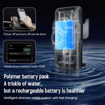 🚗 50% OFF NOW! 📱 2-in-1 Car Phone Holder & Wireless Charger – 360° Rotation, Strong Grip & Fast Charging 🔋