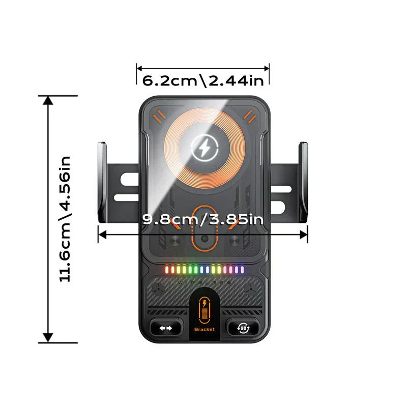 🚗 50% OFF NOW! 📱 2-in-1 Car Phone Holder & Wireless Charger – 360° Rotation, Strong Grip & Fast Charging 🔋