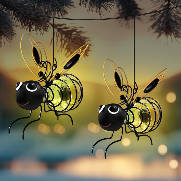 🎁Spring Special🐜🐝Outdoor Hanging Solar Bee Light