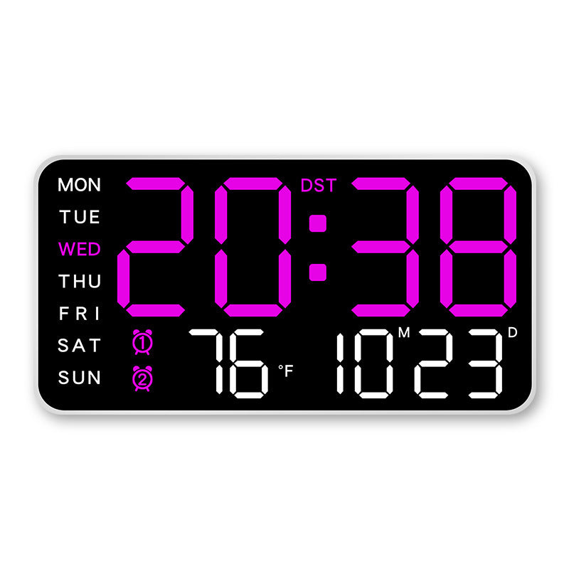 📢40% OFF!⏰【One Screen to Manage Your Rhythm】 Multifunctional LED Clock—Time, Temperature, Ambiance, All at a Glance! ✨