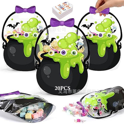 🎃LIMITED-TIME 49% OFF🍬50K+ SOLD👻 Halloween Treat Bags – Pumpkin Design, Resealable Zipper – Easy Carry Handle – 10-Pack – Ideal for Trick-or-Treat & Parties! 🛡️💨