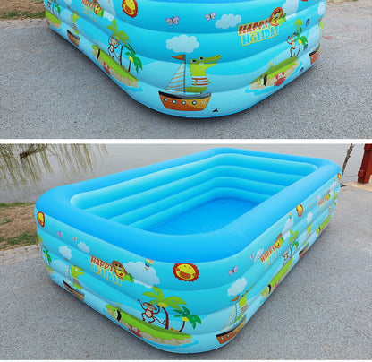 🏊 49% OFF NOW! 🎉 Children's Inflatable Pool – Sturdy PVC & easy setup – Perfect for backyard fun on hot days – safe and colourful for kids 🌞✨