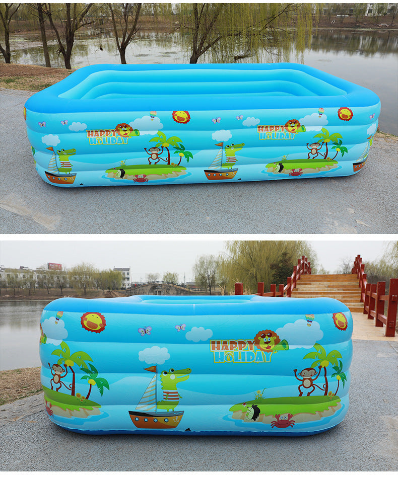 🏊 49% OFF NOW! 🎉 Children's Inflatable Pool – Sturdy PVC & easy setup – Perfect for backyard fun on hot days – safe and colourful for kids 🌞✨