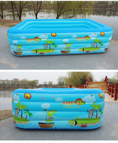 🏊 49% OFF NOW! 🎉 Children's Inflatable Pool – Sturdy PVC & easy setup – Perfect for backyard fun on hot days – safe and colourful for kids 🌞✨