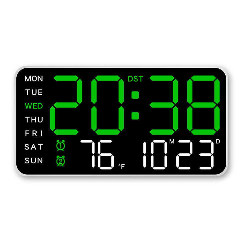 📢40% OFF!⏰【One Screen to Manage Your Rhythm】 Multifunctional LED Clock—Time, Temperature, Ambiance, All at a Glance! ✨