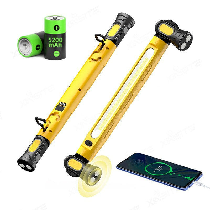 📢📢49% OFF !! ⏰3000LM LED Work Light – Magnetic + hook, 5200mAh battery, 360° rotation. Type‑C fast charge. Bright as day anywhere! 🔋✨