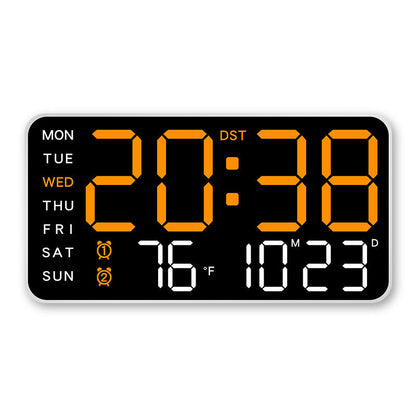📢40% OFF!⏰【One Screen to Manage Your Rhythm】 Multifunctional LED Clock—Time, Temperature, Ambiance, All at a Glance! ✨