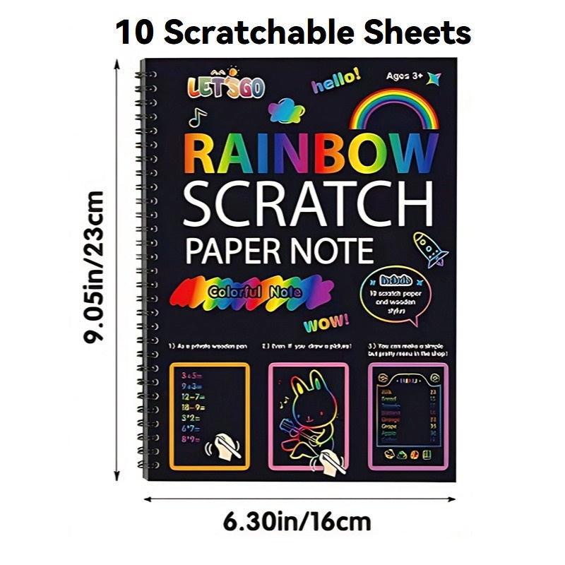 🔥Hot Sale 49% OFF🌈✍️Rainbow Magic Scratch Paper