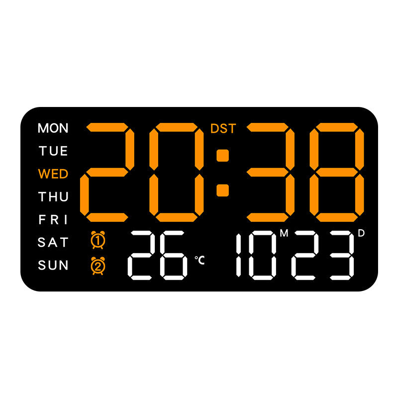 📢40% OFF!⏰【One Screen to Manage Your Rhythm】 Multifunctional LED Clock—Time, Temperature, Ambiance, All at a Glance! ✨