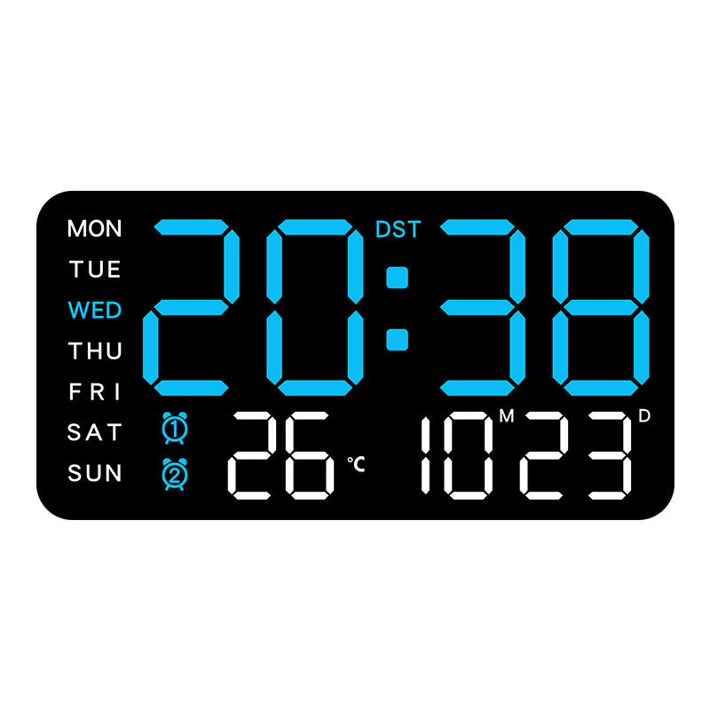 📢40% OFF!⏰【One Screen to Manage Your Rhythm】 Multifunctional LED Clock—Time, Temperature, Ambiance, All at a Glance! ✨