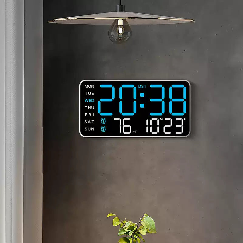 📢40% OFF!⏰【One Screen to Manage Your Rhythm】 Multifunctional LED Clock—Time, Temperature, Ambiance, All at a Glance! ✨
