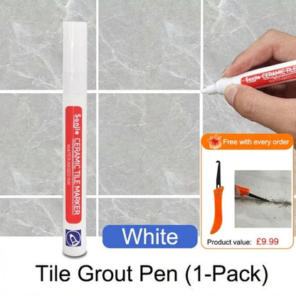 🎉LAST DAY SALE ONLY ￡7.99!!🖌️ Anti-Mould & Waterproof Joint Pen for Ceramic Tiles! 🧱