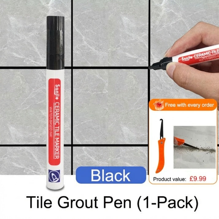 🎉LAST DAY SALE ONLY ￡7.99!!🖌️ Anti-Mould & Waterproof Joint Pen for Ceramic Tiles! 🧱