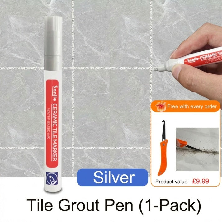 🎉LAST DAY SALE ONLY ￡7.99!!🖌️ Anti-Mould & Waterproof Joint Pen for Ceramic Tiles! 🧱