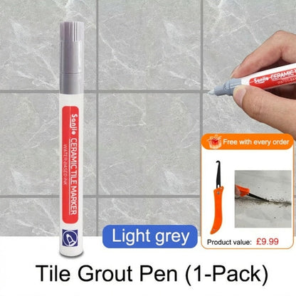 🎉LAST DAY SALE ONLY ￡7.99!!🖌️ Anti-Mould & Waterproof Joint Pen for Ceramic Tiles! 🧱