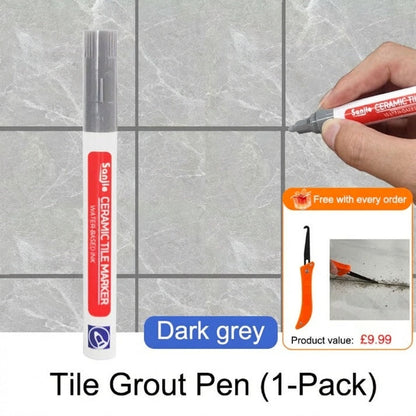🎉LAST DAY SALE ONLY ￡7.99!!🖌️ Anti-Mould & Waterproof Joint Pen for Ceramic Tiles! 🧱
