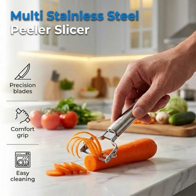 🔥HOT SALE🍴Multi Stainless Steel Peeler Slicer✨