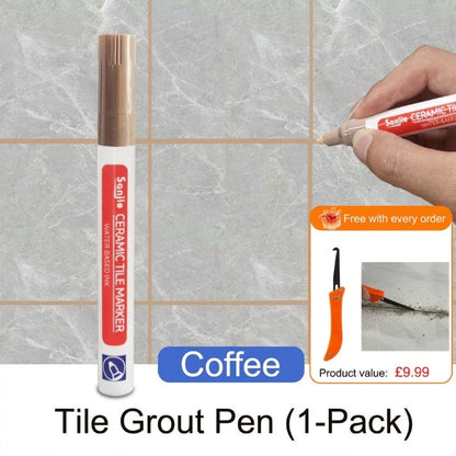 🎉LAST DAY SALE ONLY ￡7.99!!🖌️ Anti-Mould & Waterproof Joint Pen for Ceramic Tiles! 🧱