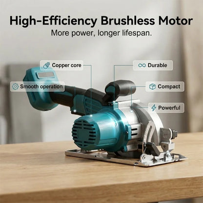 ⚡🛠️ 49% DISCOUNT! High-speed cordless circular saw with brushless motor – Powerful, cordless & precise