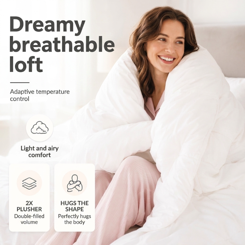 🏆LAST DAY 49% OFF🛏️Ultra Soft Luxury Hotel Style Comforter