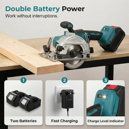 ⚡🛠️ 49% DISCOUNT! High-speed cordless circular saw with brushless motor – Powerful, cordless & precise